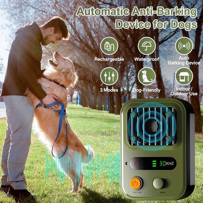 2025 New Ultrasonic Dog Repellent, Large Powerful Bark Control Device, Portable Handheld Trainer with Color Display, Instant Res
